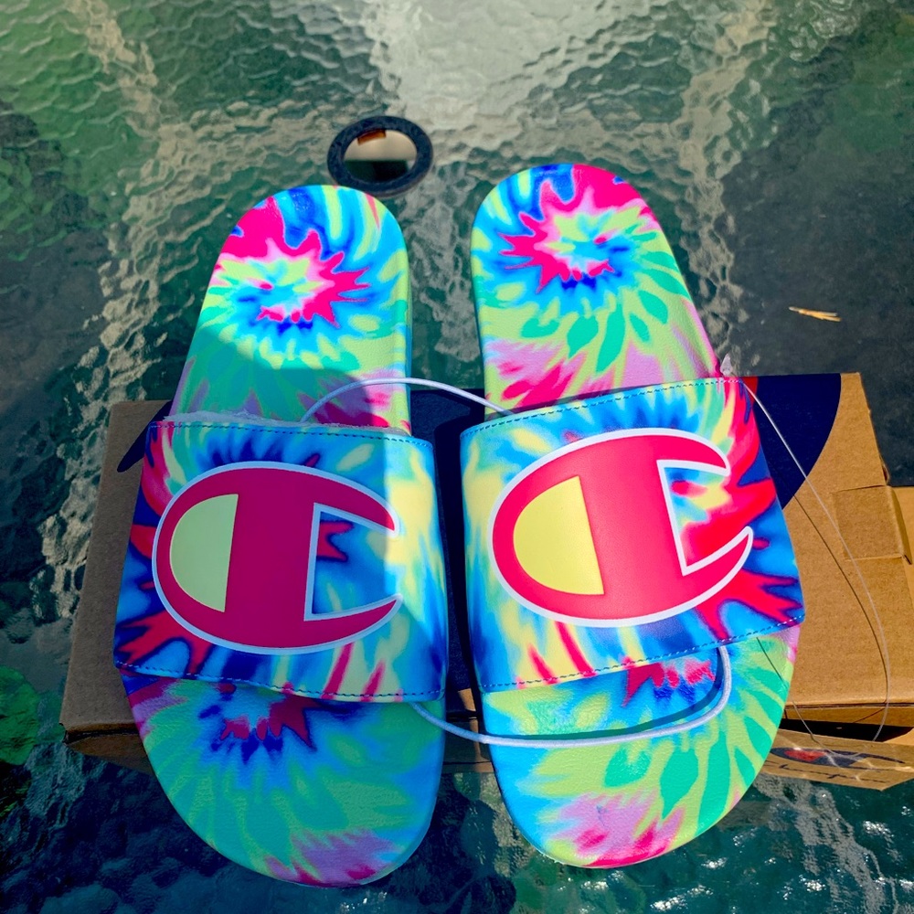 Champion IPO Tie-Dye Blue/Pink Women’s Slides